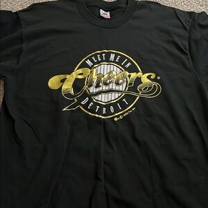 Cheers Detroit Black T-Shirt Vintage